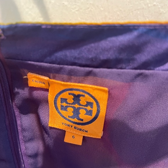 Tory Burch Colorful Mesh V Silk Dress - Picture 5 of 5